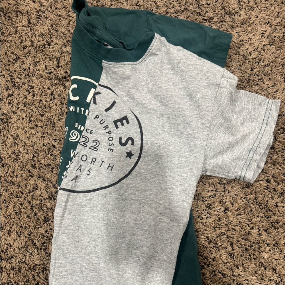 Dickies-Gray and Green Graphic T-Shirt